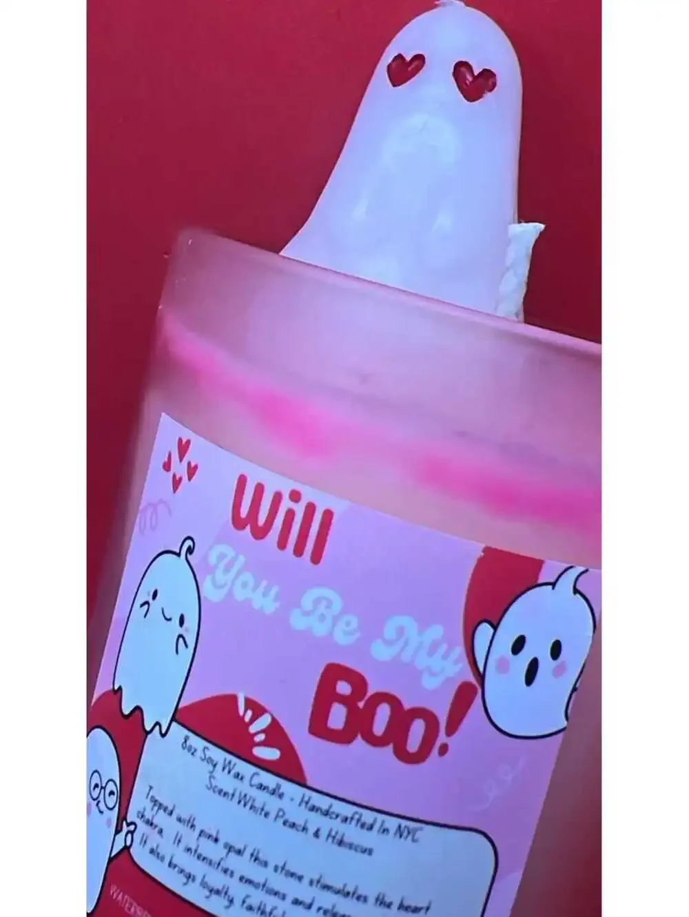 Will You Be My Boo candle, Romantic candle